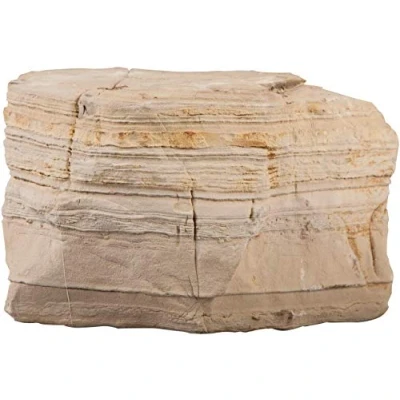 Afbeelding van Sera Lichtbeige natuursteen met horizontale voren Rock Desert L 2 3 kg