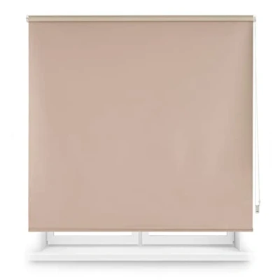 Afbeelding van INTERBLIND premium verduisteringsrolgordijn ondoorzichtig glad verduisterend rolgordijn 140 x 230 cm (breedte hoogte) 137 225 ivoor thermisch