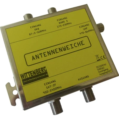 Afbeelding van Wittenberg Antennen 4 in 1 Antenne splitter FM, DAB+, UHF, Satelliet