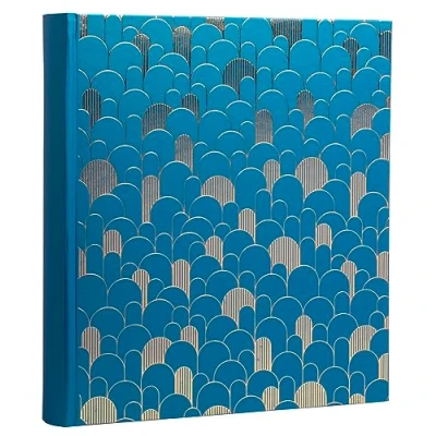 Afbeelding van Fotoalbum Exacompta 29x32cm 60 zwarte pagina&#039;s Néo Déco blauw