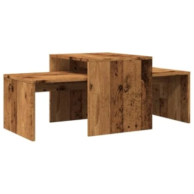 Image de vidaXL Table basse vieux bois 100x48x40 cm d&#039;ingénierie856054