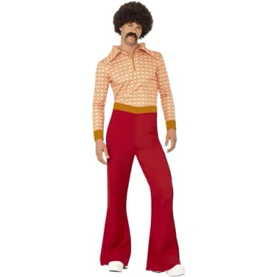 Afbeelding van &quot;Chique disco jaren 70 verkleed pak voor mannen Verkleedkleding Large&quot;