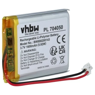 Afbeelding van vhbw Batterij compatibel met Fatboy Edison The Petit, Transloetje tafellamp (1600 mAh, 3,7 V, Li polymeer)