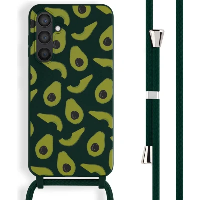 Afbeelding van iMoshion hoesje Geschikt voor Samsung Galaxy S23 FE met koord Siliconen design Groen / Avocado Green