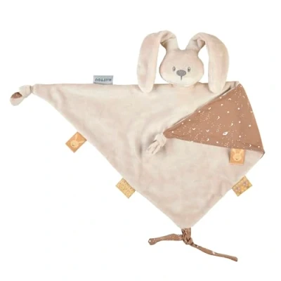 Afbeelding van Nattou LAPIDOU Maxi Knuffeldoekje Doudou Konijn 65 cm Zand