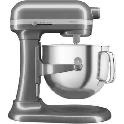 Afbeelding van KitchenAid Artisan Keukenrobot Met In De Hoogte Verstelbare Kom 6,6l 5ksm70shx Medallion Silver