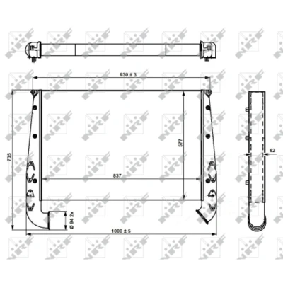 Afbeelding van NRF 309191 Intercooler