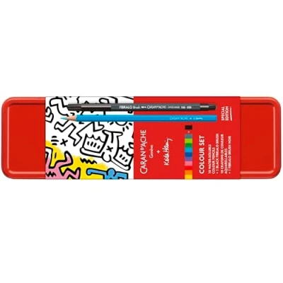 Afbeelding van Caran d&#039;Ache Box van 10 Aquarel Potloden Keith Haring
