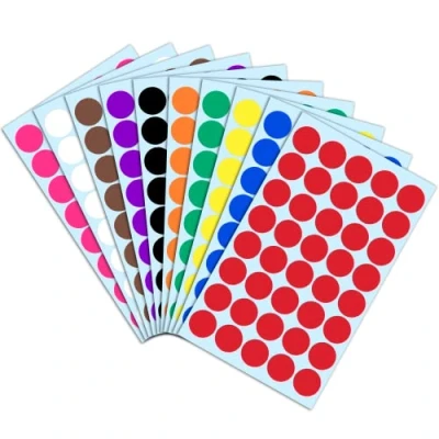Afbeelding van 20 mm ronde gummen, 10 kleuren, 2000 stuks