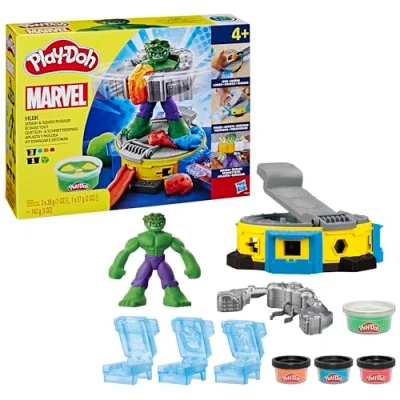 Image de Pâte à modeler Play Doh Marvel Hulk écrase tout