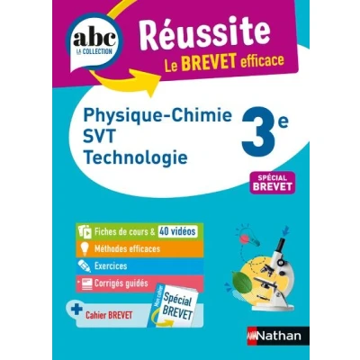Image de ABC Réussite Physique Chimie Svt tecnologie 3e Brevet 2023