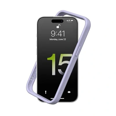 Afbeelding van RHINOSHIELD Bumper hoes compatibel met [iPhone 15] CrashGuard aanpasbare dunne bescherming schokdemping [BPA vrij] lavendel