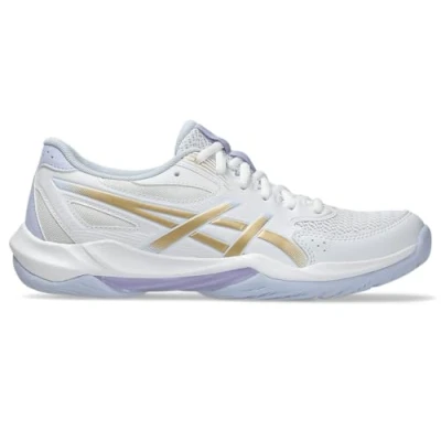 Afbeelding van Asics GEL Rocket 12 Volleybalschoenen, Dames, Maat: 37.5, White/champagne Imitatieleer/ textiel