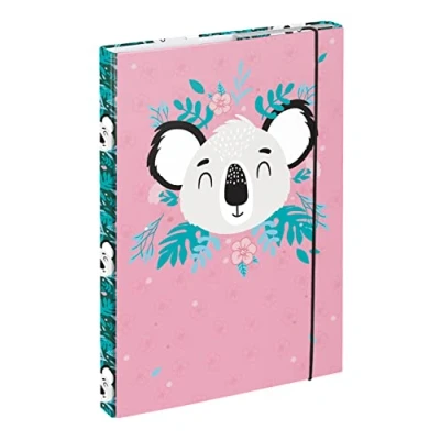 Afbeelding van Ordner voor schooltas, A4, kinderhemd met elastiek en binnenklep, map meisjes (baby koala)