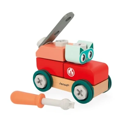 Image de Jeu d&#039;éveil Janod Brico&#039;Kids Voiture à bricoler chat