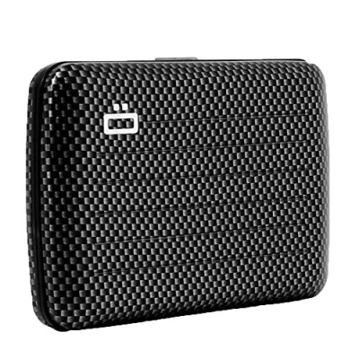Afbeelding van ÖGON Smart Case V2 aluminium portemonnee, metalen slot, waterbestendig, kaarthouder, RFID bescherming, tot 10 kaarten, bonnetjes en facturen