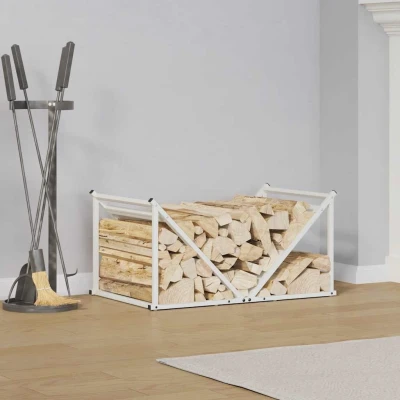 Afbeelding van Brandhoutrek 70x43x34,5 cm koudgewalst staal zwart