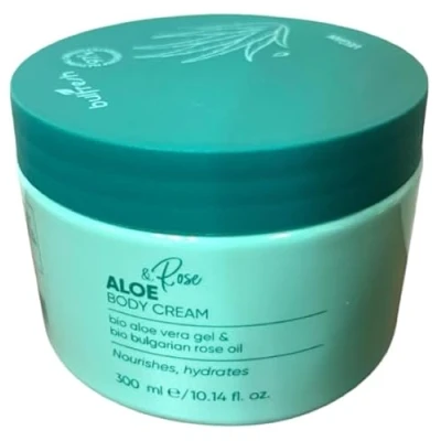 Afbeelding van Bulfresh Aloë Vera en roos body creme Vegan 300 ml