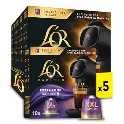 Afbeelding van L&#039;OR BARISTA XXL Extra Long Koffiecups Intensiteit 8/12 5 x 10 capsules