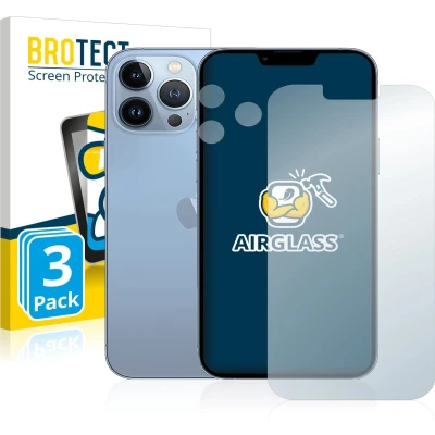 Afbeelding van BROTECT Screenprotector voor Apple iPhone 13 Pro Max (Voor+Camera) Folie Beschermfolie Beschermglas transparant (3 Stuks)
