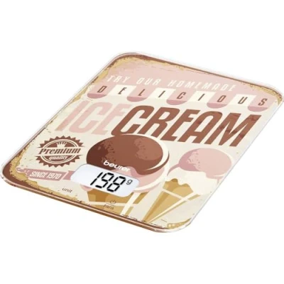 Afbeelding van Beurer KS 19 Ice Cream Keukenweegschaal Lichtbruin, Oud roze