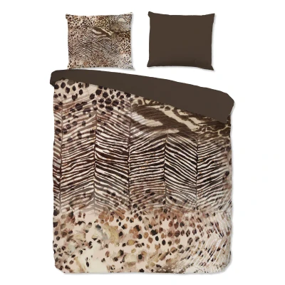 Afbeelding van Pure Dekbedovertrek &quot;dierenprint&quot; Bruin (240x200/220 cm) Microfiber
