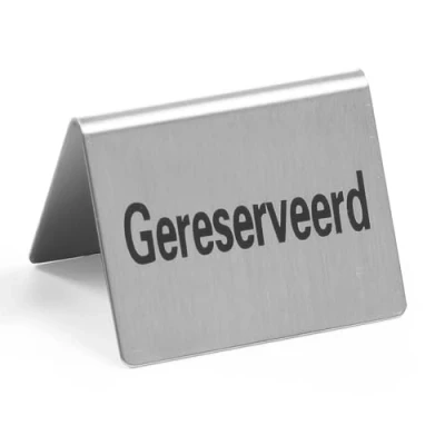 Afbeelding van Tafelstandaard Gereserveerd 4 St. HENDI 50x35x(H)40mm 663929