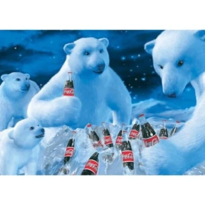 Afbeelding van Coca Cola Puzzle 1000 Teile. Motiv Polarbären