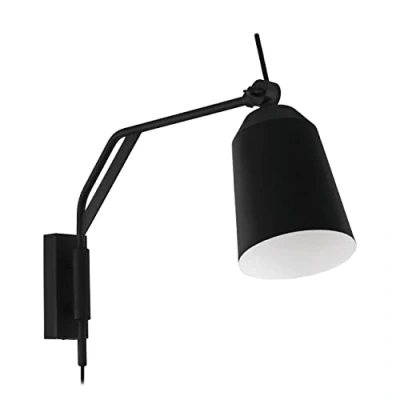 Afbeelding van EGLO Loreto Wandlamp E27 67 cm Zwart/Wit