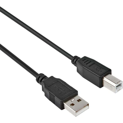 Afbeelding van USB A naar B kabel 2.0 Printerkabel 5 meter Zwart Allteq