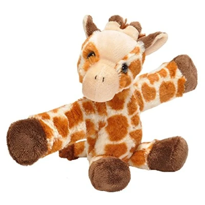 Afbeelding van Wild Republic 19561 Huggers pluche giraf met klaparmband 20 cm
