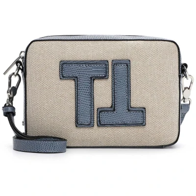 Afbeelding van Tamaris Schoudertas Fatima Handbag with Zip Denim Beige