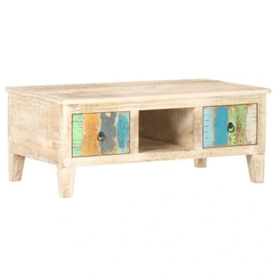 Afbeelding van Salontafel 100x55x40 cm ruw acaciahout