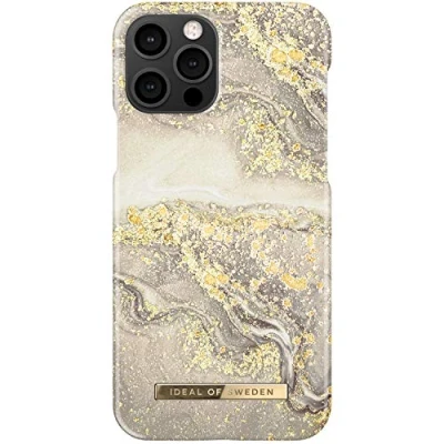 Afbeelding van iDeal of Sweden Fashion Case iPhone 12 Pro Backcover hoesje Sparkle Greige Marble