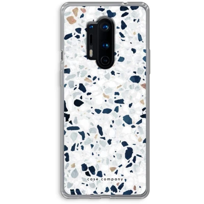 Afbeelding van Case Company® hoesje geschikt voor OnePlus 8 Pro Terrazzo N1 Soft Cover Telefoonhoesje Bescherming aan alle Kanten en Schermrand