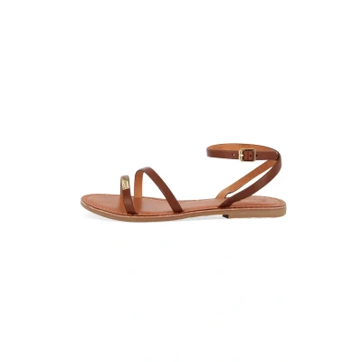 Afbeelding van Les Tropeziennes par M Belarbi Hanak Sandalen, Dames, Maat: 37, Tan Leer