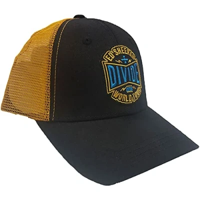 Afbeelding van Ed Sheeran 2019 Divide World Tour Trucker pet Zwart/Geel