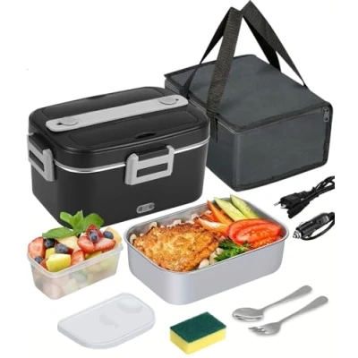 Afbeelding van SOBEAU Elektrische lunchbox Lunchwarmer Zwart