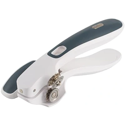 Afbeelding van Zyliss Lock n Lift E930043 blikopener, wit/grijs, met magneet aan de punt voor betere bescherming van het deksel