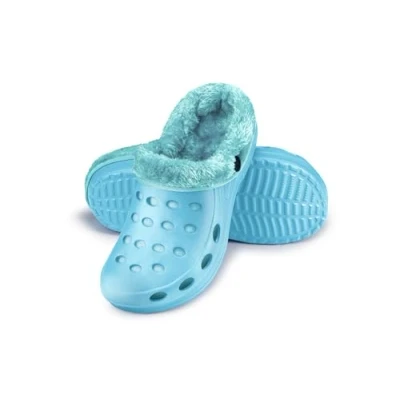 Afbeelding van ESTRO pantoffels voor dames, winter, warm, clog, gevoerd, tuintas, heren, warm gevoerd A01, Blauw