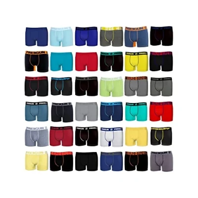 Afbeelding van Verrassingspakket boxershorts voor heren, katoen, willekeurig model, duurzaam, antislip en ultrazacht (6 stuks), zwart.