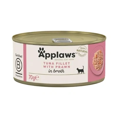 Afbeelding van Applaws cat blik adult tuna / prawn kattenvoer 70 gr