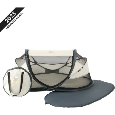 Afbeelding van Deryan Baby Luxe Campingbedje Inclusief zelfopblaasbare matras Cream
