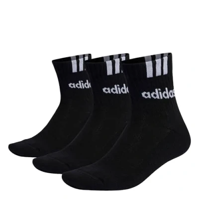 Afbeelding van adidas Sportswear 3 Stripes Linear Gevoerde Sokken Paar Unisex Zwart 28 30