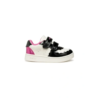 Afbeelding van Geox B Eclyper Babyschoenen voor kinderen, Maat: 27, White black Schoenen