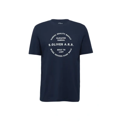 Afbeelding van s.Oliver T shirt Maat XXL Mannen 58D1 BLUE