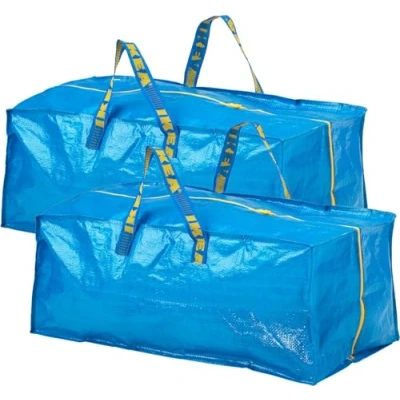 Afbeelding van Ikea Frakta Opbergtas, extra groot, blauw (2 stuks)