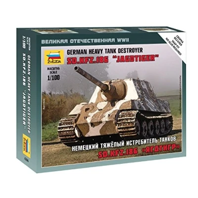 Afbeelding van Zvezda Sd.kfz.186 Jagdtiger Heavy Tank Destroyer (Zve6206) modelbouwsets, hobbybouwspeelgoed voor kinderen, modelverf en accessoires
