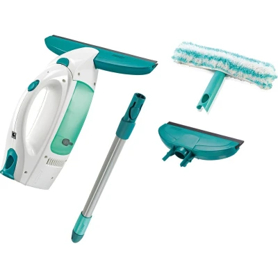 Afbeelding van Leifheit 51016 Dry &amp; Clean Raamzuiger Met Steel + Smalle Zuigmond En Inwasser