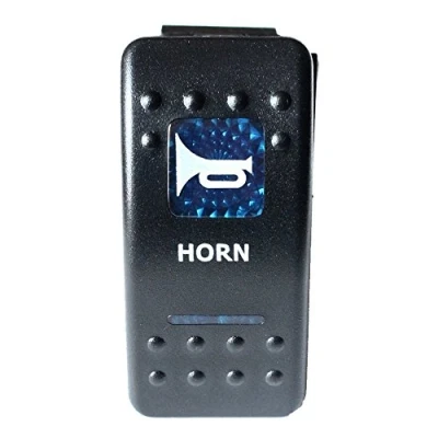 Afbeelding van Mintice Tuimelschakelaar, schakelaar, led licht, blauw, 12 V, 20 A, voor auto, boot, motorfiets (hoornlicht)
